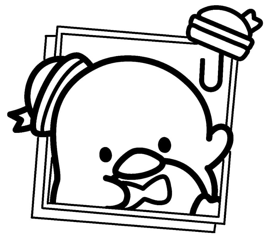 Desenho de Imagem de Tuxedo Sam para Colorir e Pintar