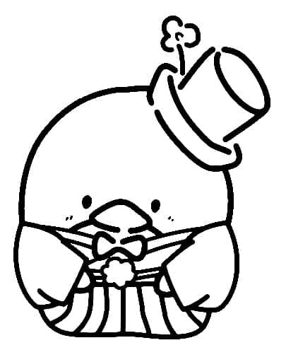 Desenho de Tuxedo Sam Fofo para Colorir e Pintar