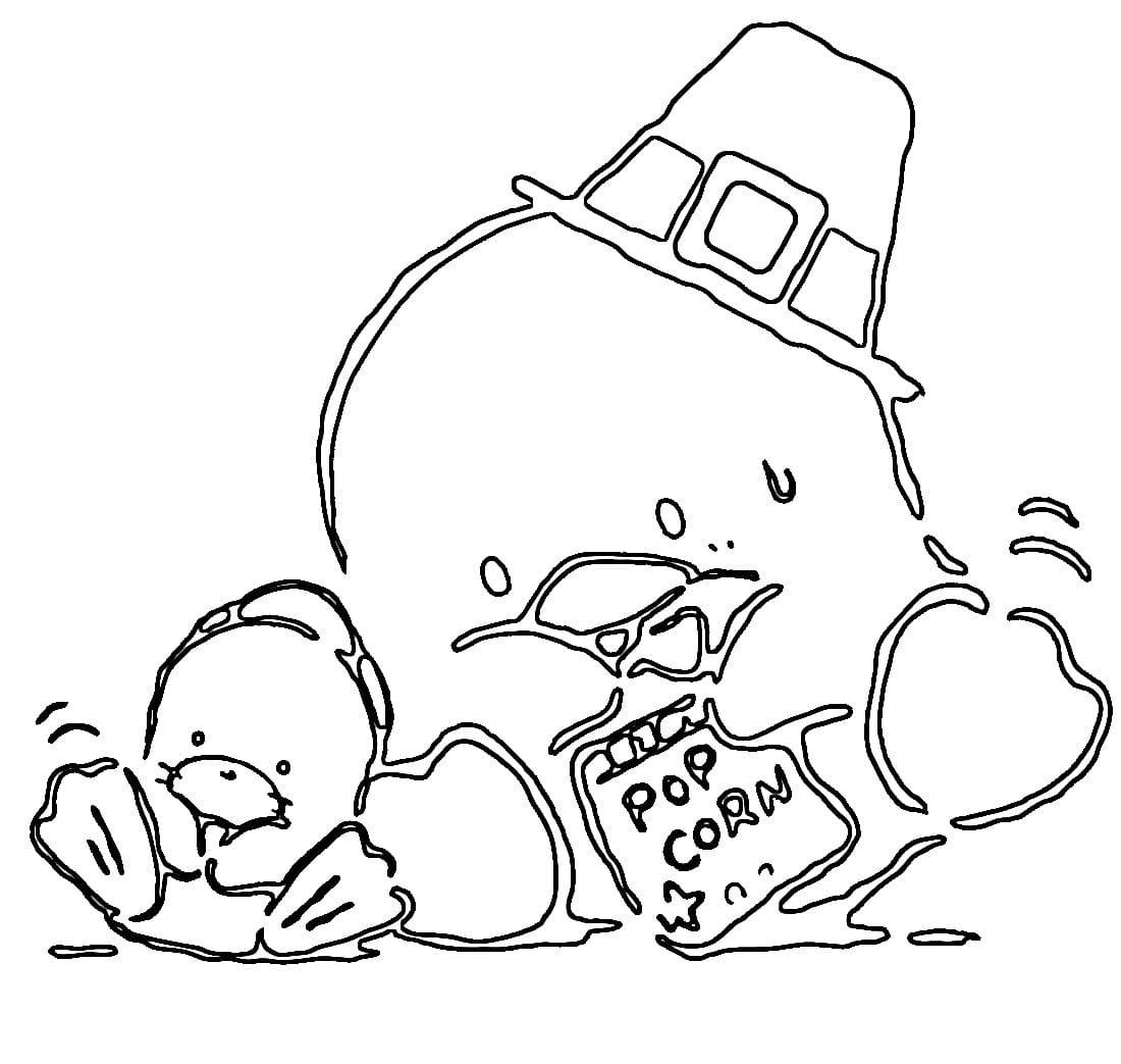 Desenho de Tuxedo Sam Grátis para Crianças para Colorir e Pintar