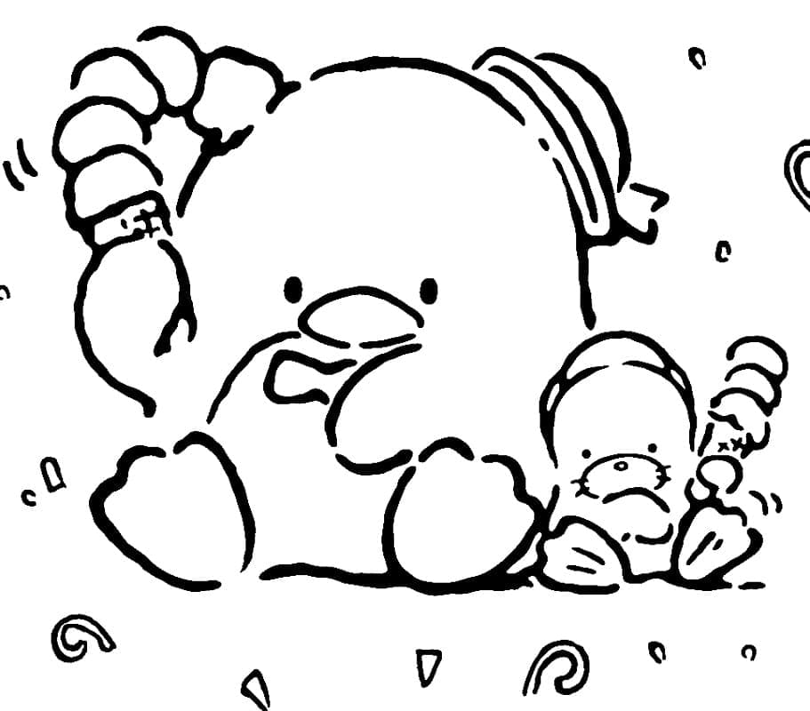 Desenho de Tuxedo Sam Imprimivel Grátis para Crianças para Colorir e Pintar