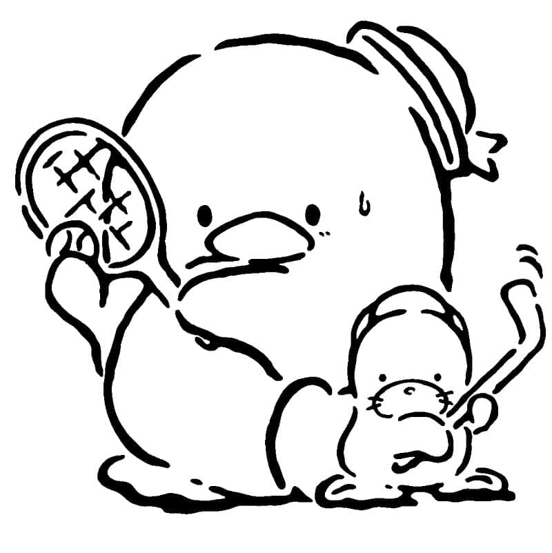 Desenho de Tuxedo Sam de Sanrio para Colorir e Pintar