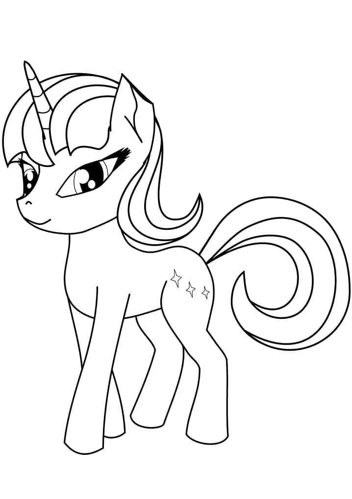 Desenho de Unicórnio para Crianças Colorir e Pintar