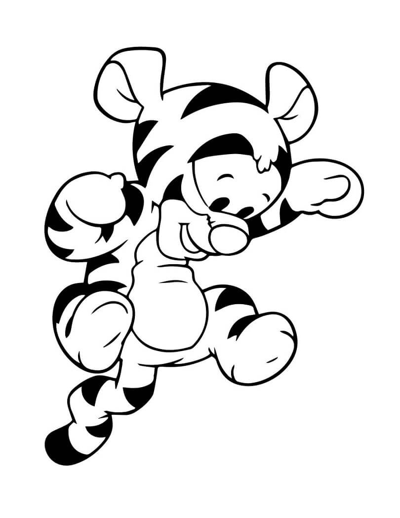 Desenho Tigger para Colorir e Pintar