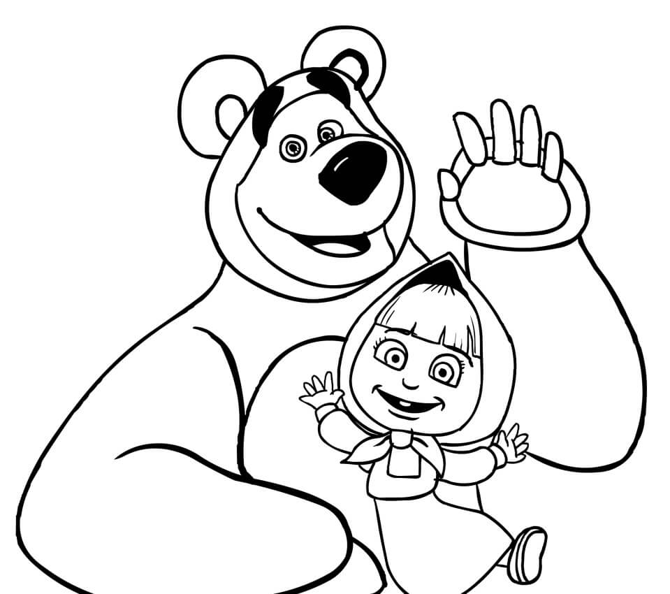 Desenho de Urso para Colorir Imprimivel e Pintar