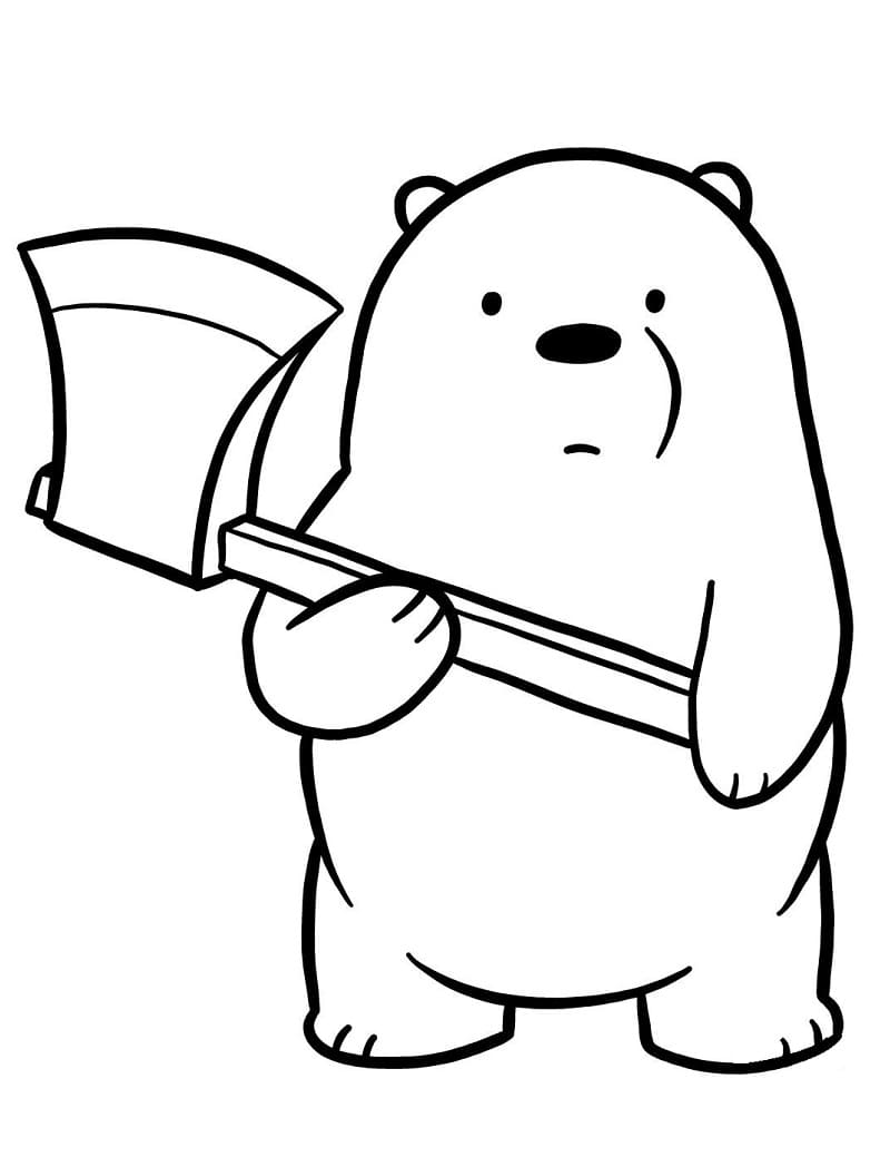 Desenho de Urso para Colorir Pdf Download e Pintar