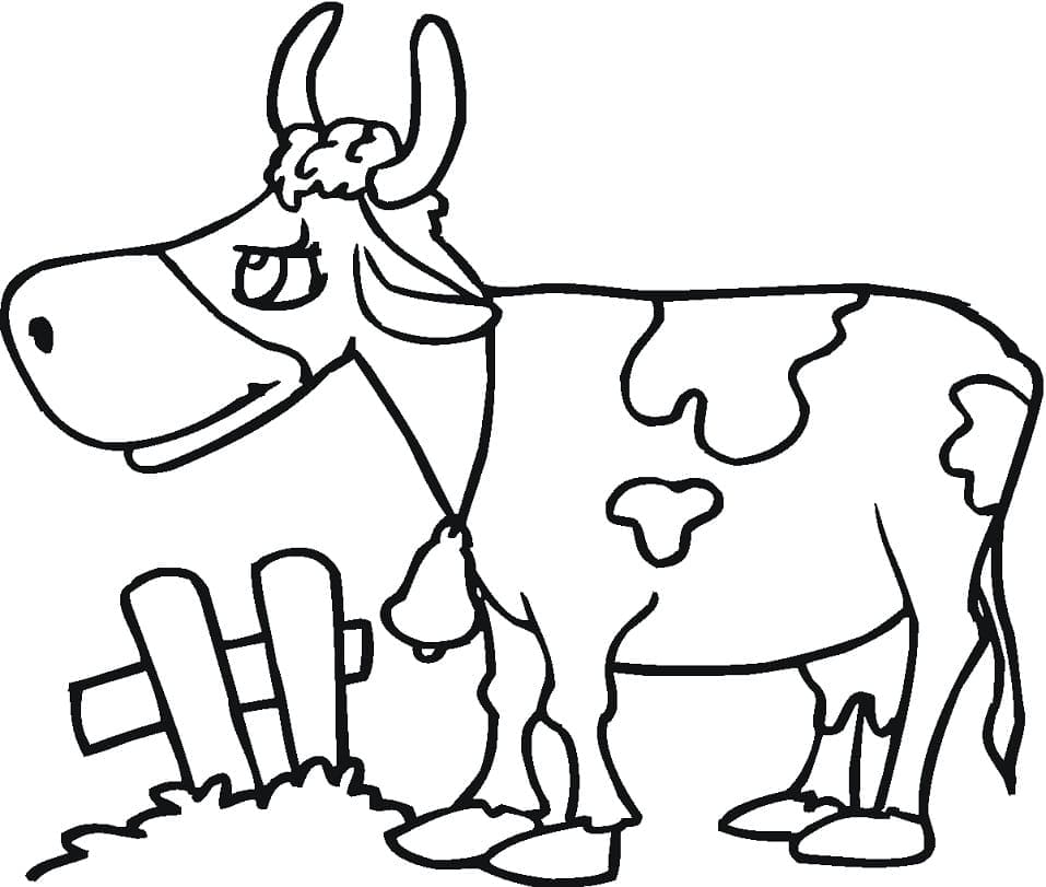 Desenho de Vaca para Colorir Grátis Download e Pintar