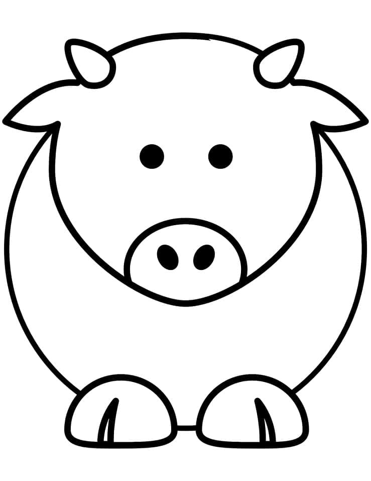 Desenho de Vaca para Colorir Pdf Imprimivel e Pintar