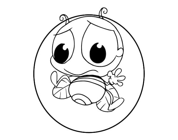Desenho de Bebê Vagalume para Colorir e Pintar