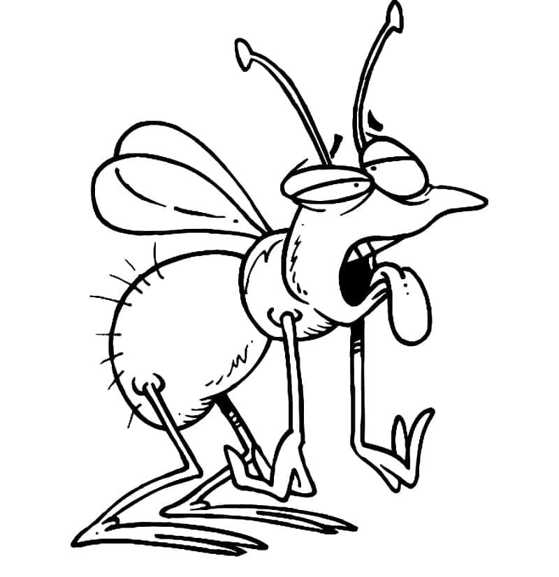 Desenho de um Vagalume Muito Engraçado para Colorir e Pintar