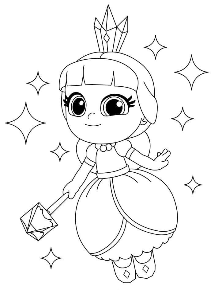 Desenho de Verá e o Reino do Arco Íris para Colorir Download e Pintar