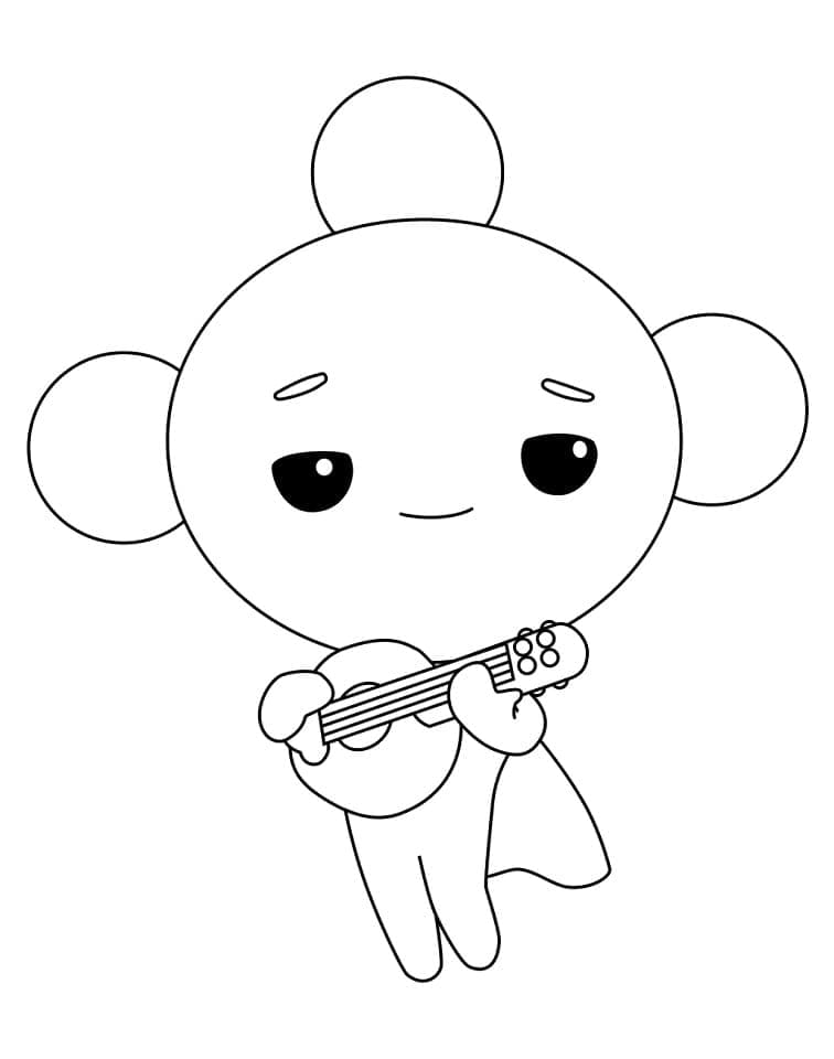 Desenho de Verá e o Reino do Arco Íris para Imprimir e Colorir e Pintar