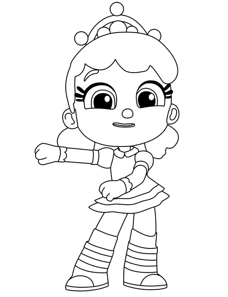 Desenho de Verá e o Reino do Arco Íris para Imprimir Grátis e Pintar