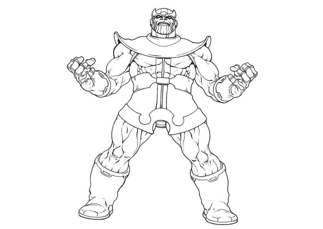Desenho de Vingadores para Colorir Pdf e Pintar