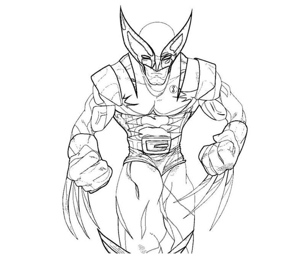 Desenho de Wolverine para Colorir Pdf e Pintar