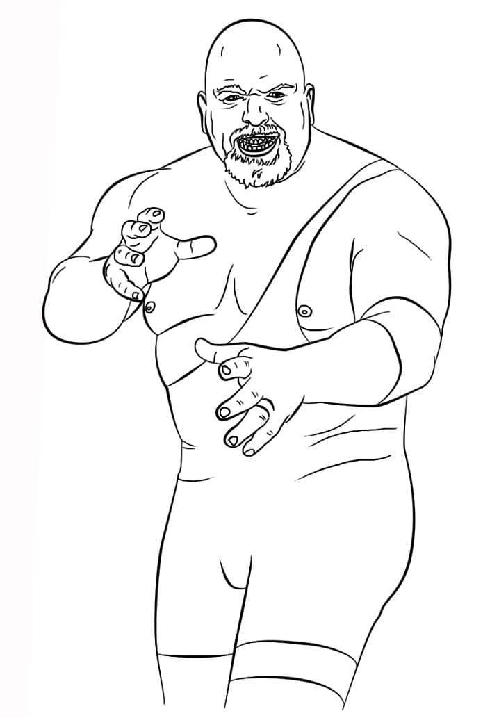 Desenho Wwe Big Show para Colorir e Pintar