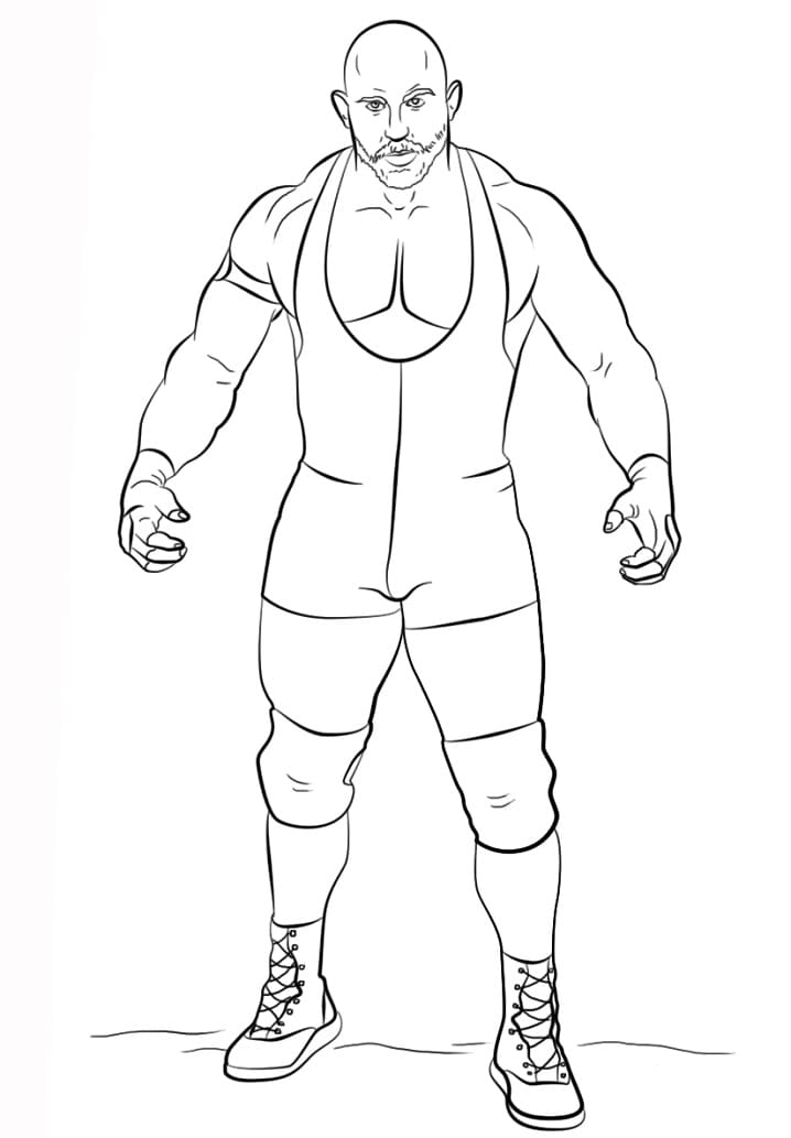 Desenho Wwe Ryback para Colorir e Pintar
