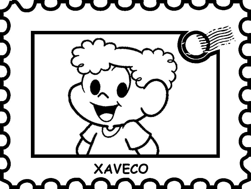 Desenho de Xaveco de Turma da Monica para Colorir e Pintar