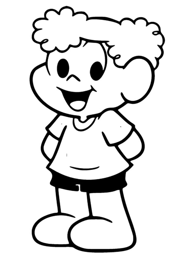 Desenho de Xaveco Feliz para Colorir e Pintar