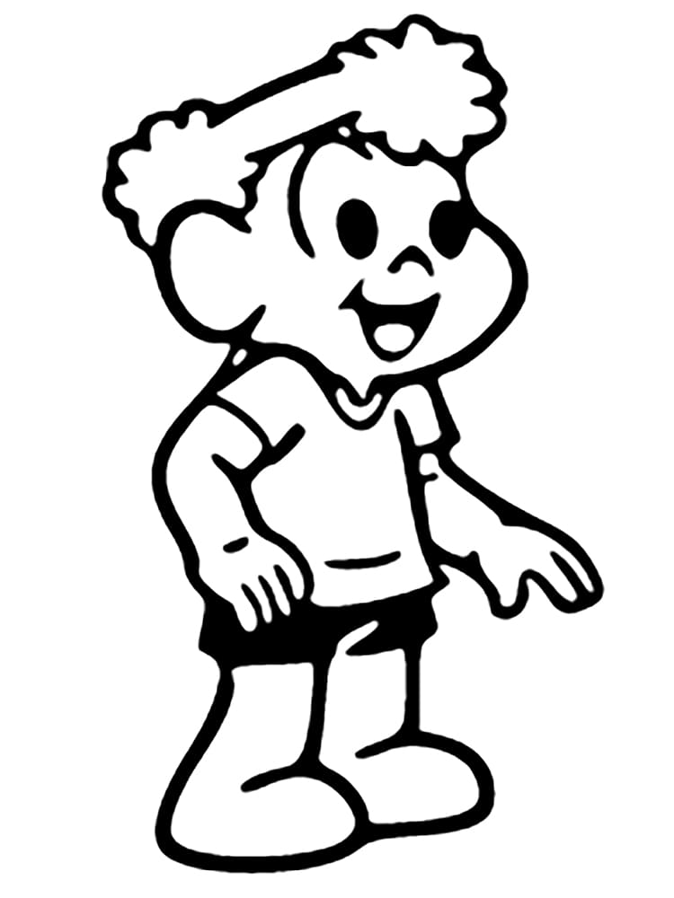 Desenho de Xaveco Grátis para Crianças para Colorir e Pintar