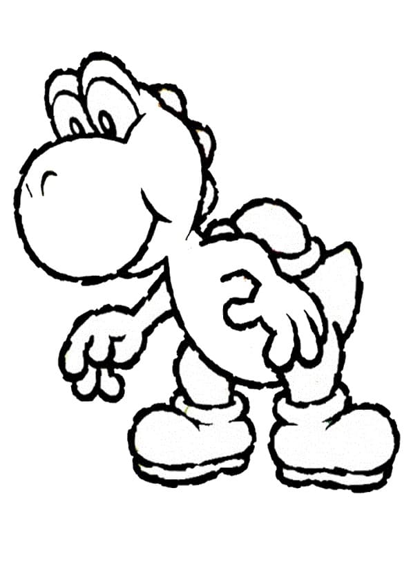 Desenho de Yoshi para Colorir Download e Pintar