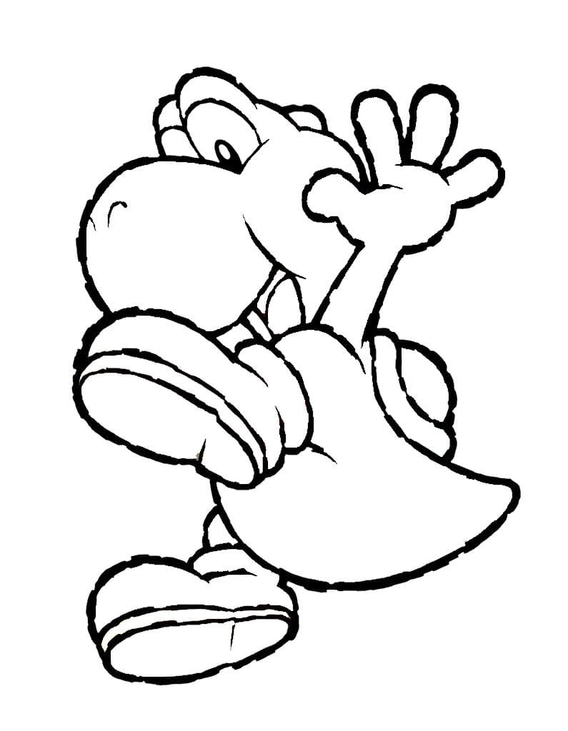 Desenho de Yoshi para Colorir Pdf Grátis e Pintar