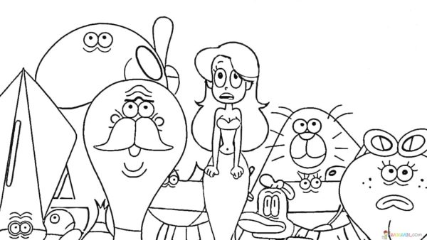 Desenho de Zig e Sharko para Colorir e Pintar Pdf