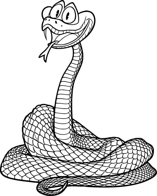 Desenho Imprimivel de Gary a Cobrá do Filme Zootopia 2 para Imprimir e Colorir