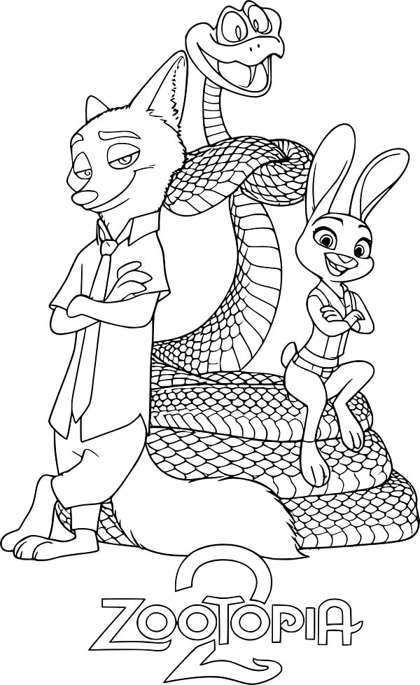 Zootopia 2 para Colorir