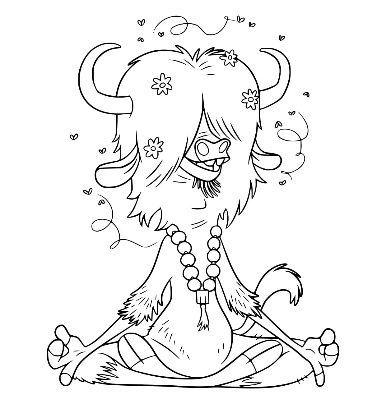 Desenho de Yax de Zootopia para Colorir e Pintar